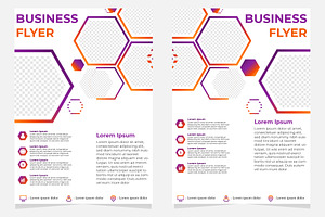 simple modern business flyer