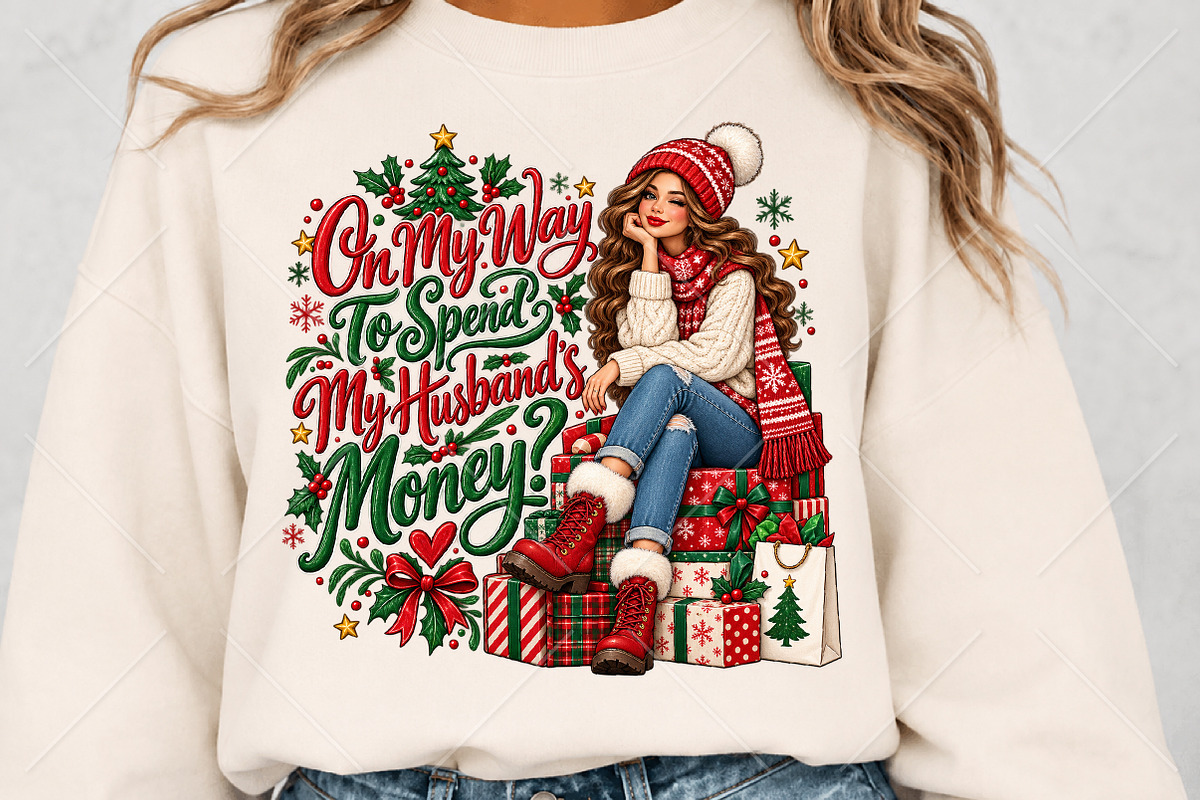 Sweet but Not Stressed Christmas PNG, a Seasonal Illustration by Canvas Craft (Photo 5 of 6)