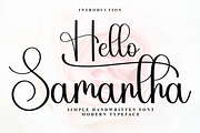 Hello Samantha, a Handwritten Font by InermediaSTUDIO (Thumbnail 1 of 7)