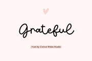 Grateful, a Script Font by Sofia Skoog (Thumbnail 1 of 8)