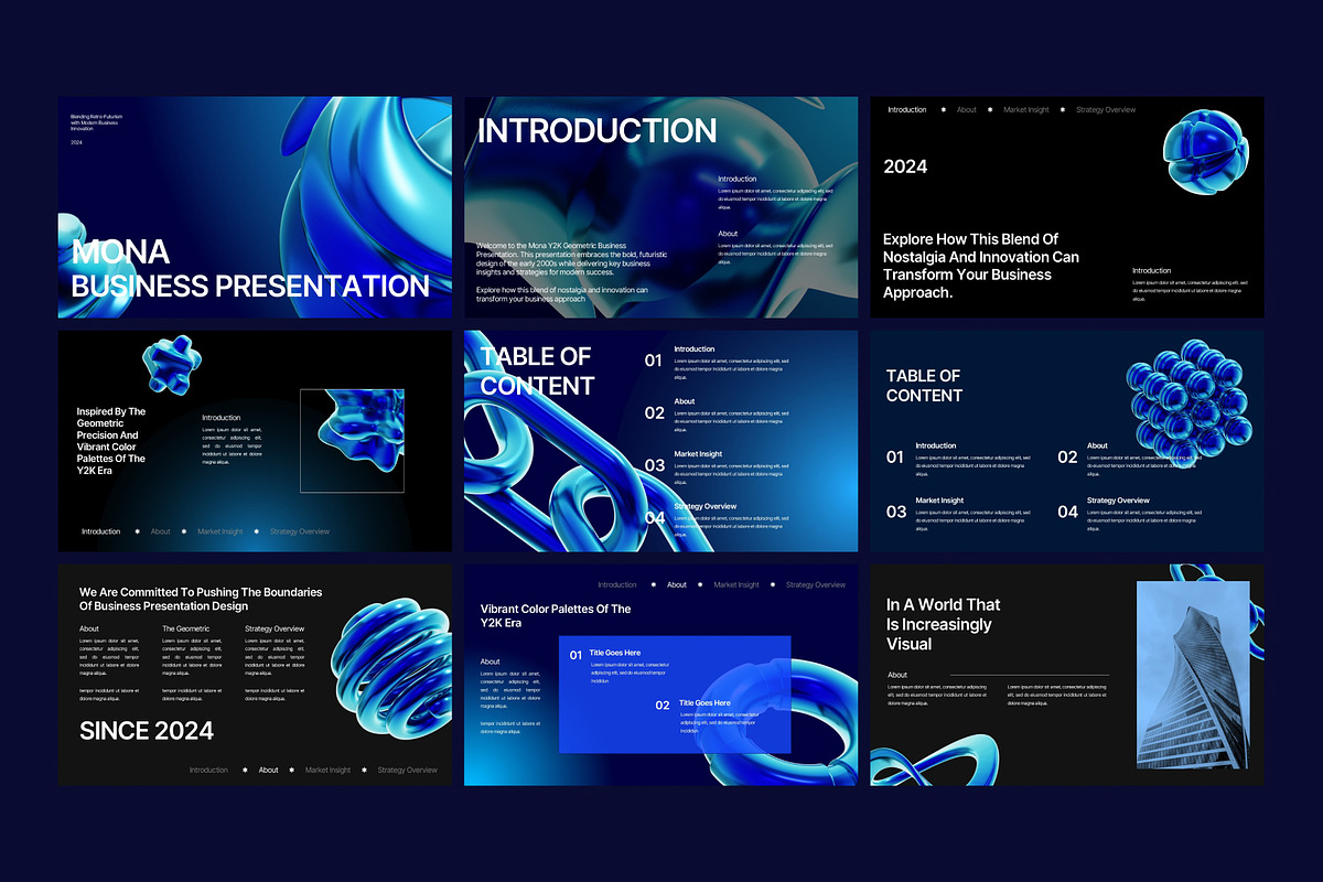 Mona - Business Powerpoint Template, a Presentation Template by Eklip Studio (Photo 2 of 6)