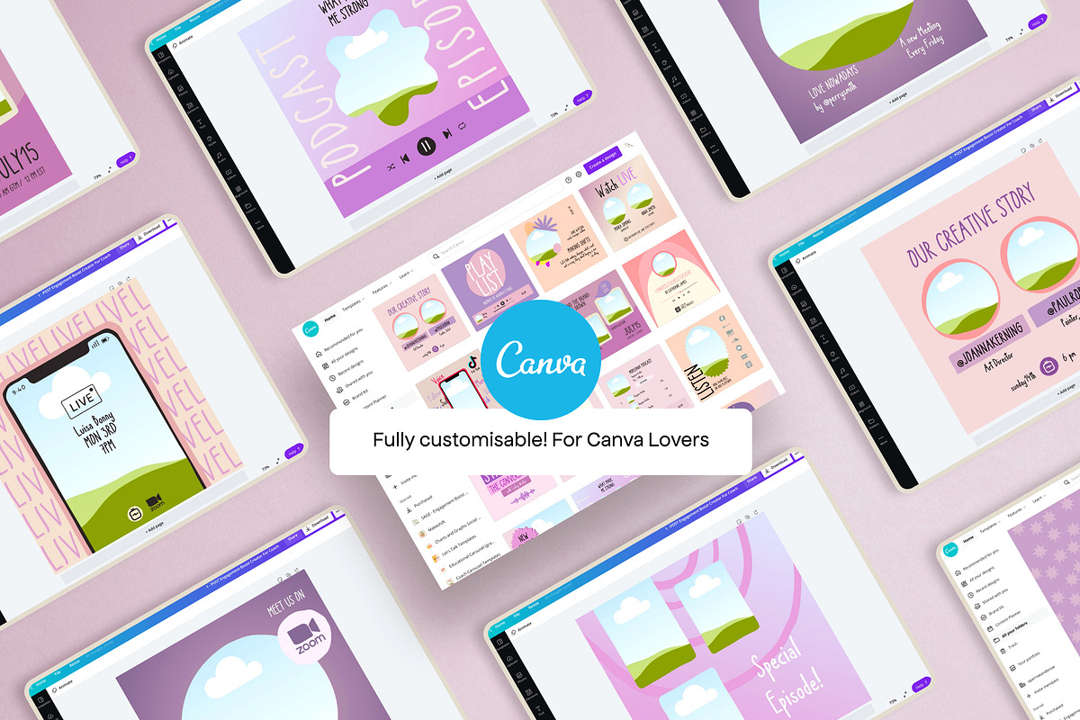 Podcast and Live Instagram Creator, a Social Media Template by Sparrow & Snow (Photo 2 of 19)