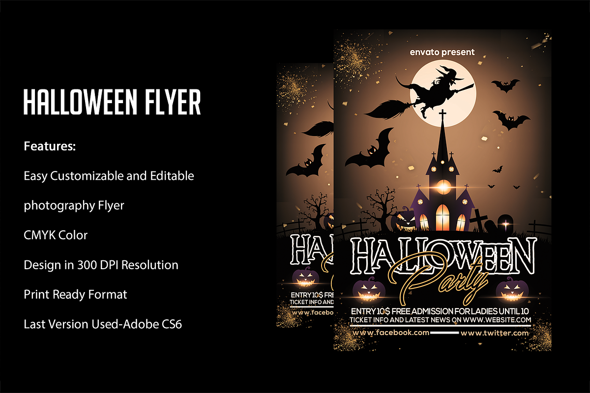 Halloween Flyer, a Flyer Template by VaaniDesigns (Photo 1 of 2)