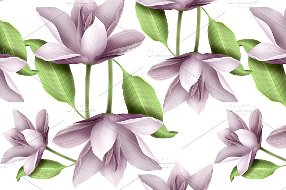 Elegant Floral Seamless Pattern With