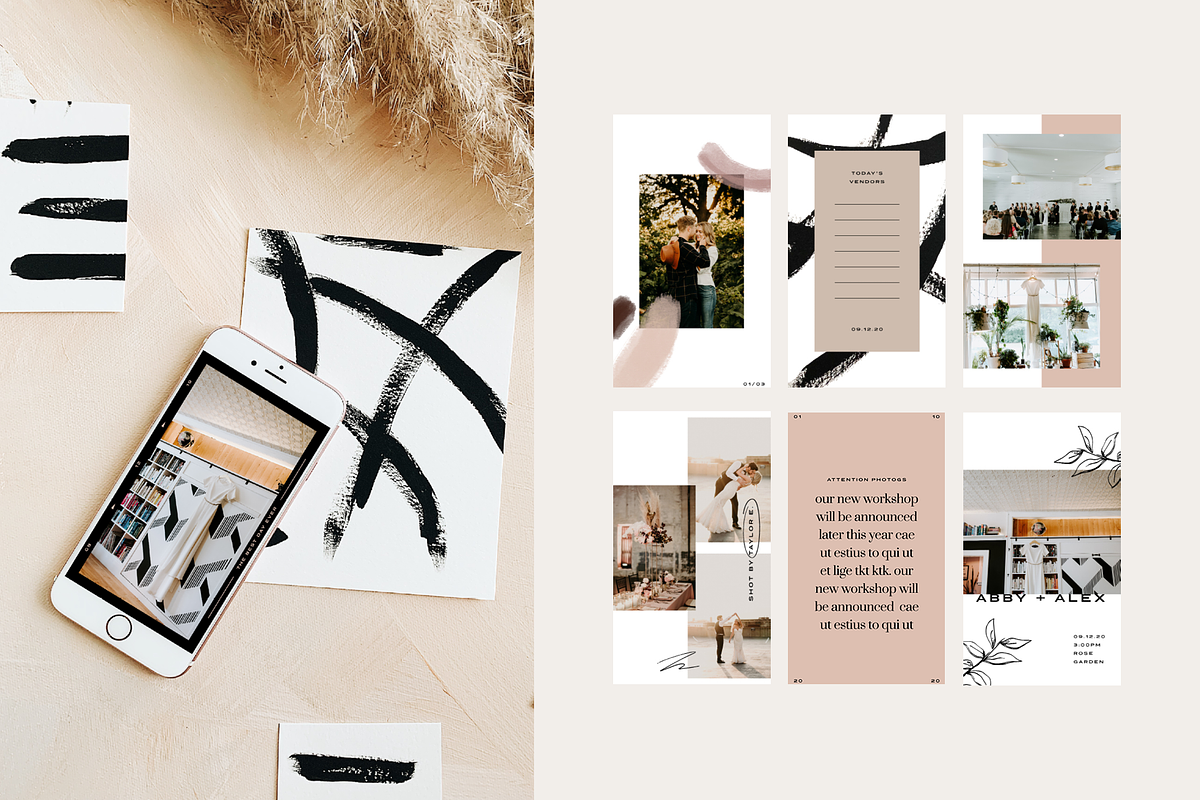 Modern Art Instagram Story Template, a Social Media Template by Brighten Made (Photo 2 of 4)