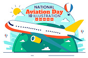10 National Aviation Day Vector, a Transportation Illustration by denayunebgt (Thumbnail 1 of 4)