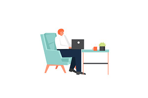 Freelance art, vector flat style, an Object Illustration by Sky Pics Studio