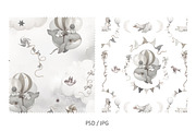 Gray Watercolor Nursery graphic Set, an Illustration by TanyaSchuka (Thumbnail 3 of 11)