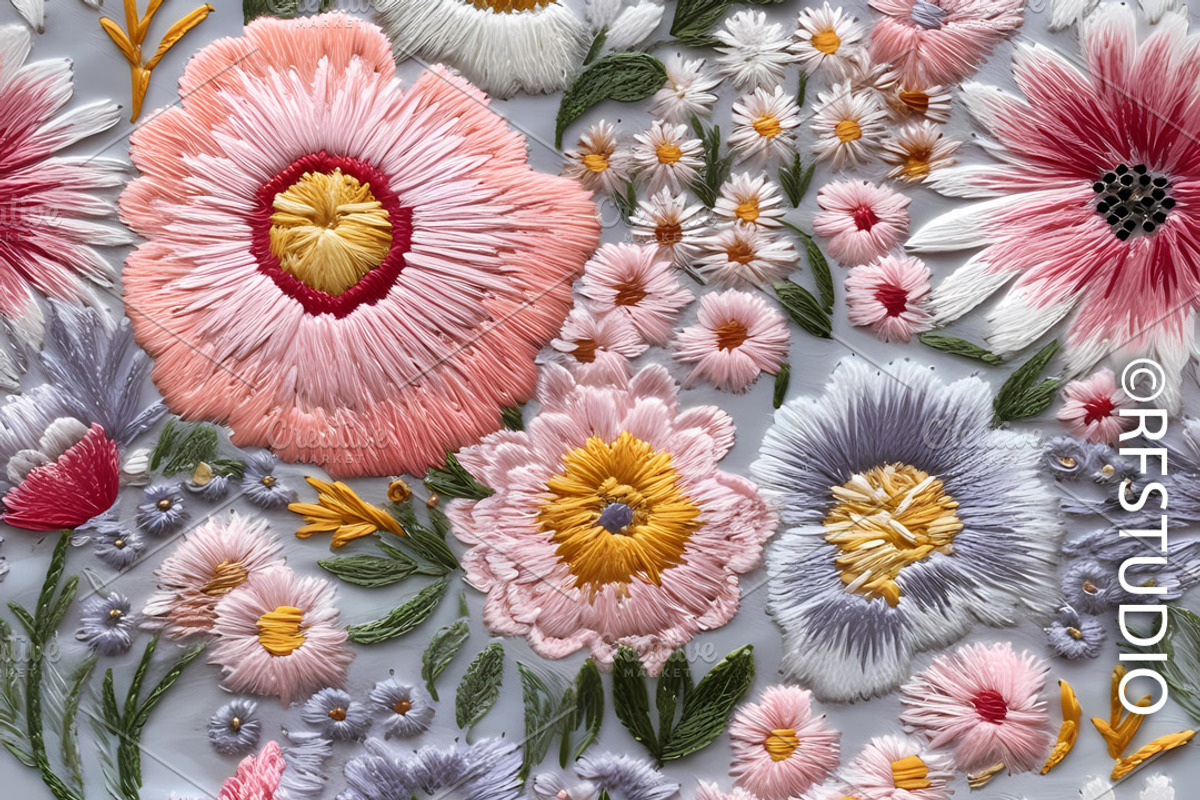DELICATE EMBROIDERY 8Textures Bundle, a Texture Graphic by ...
