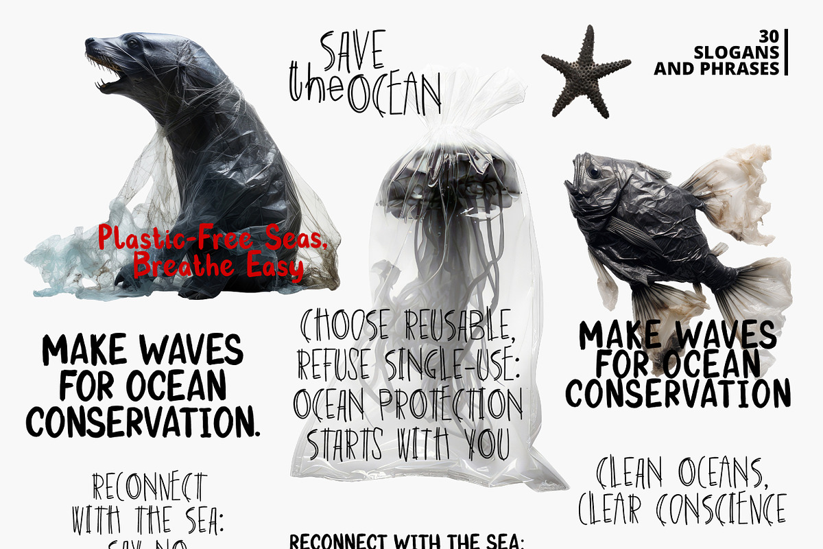 Ocean’s Cry. Save the ocean set, an Object Graphic by AnMark (Photo 12 of 14)