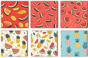 Summer Fruit Seamless Pattern, an Illustration by OK Design (Thumbnail 2 of 3)
