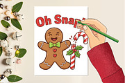 Oh Snap! Gingerbread Man, an Illustration by Designking (Thumbnail 4 of 6)