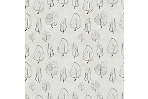Black and white graphic tropical