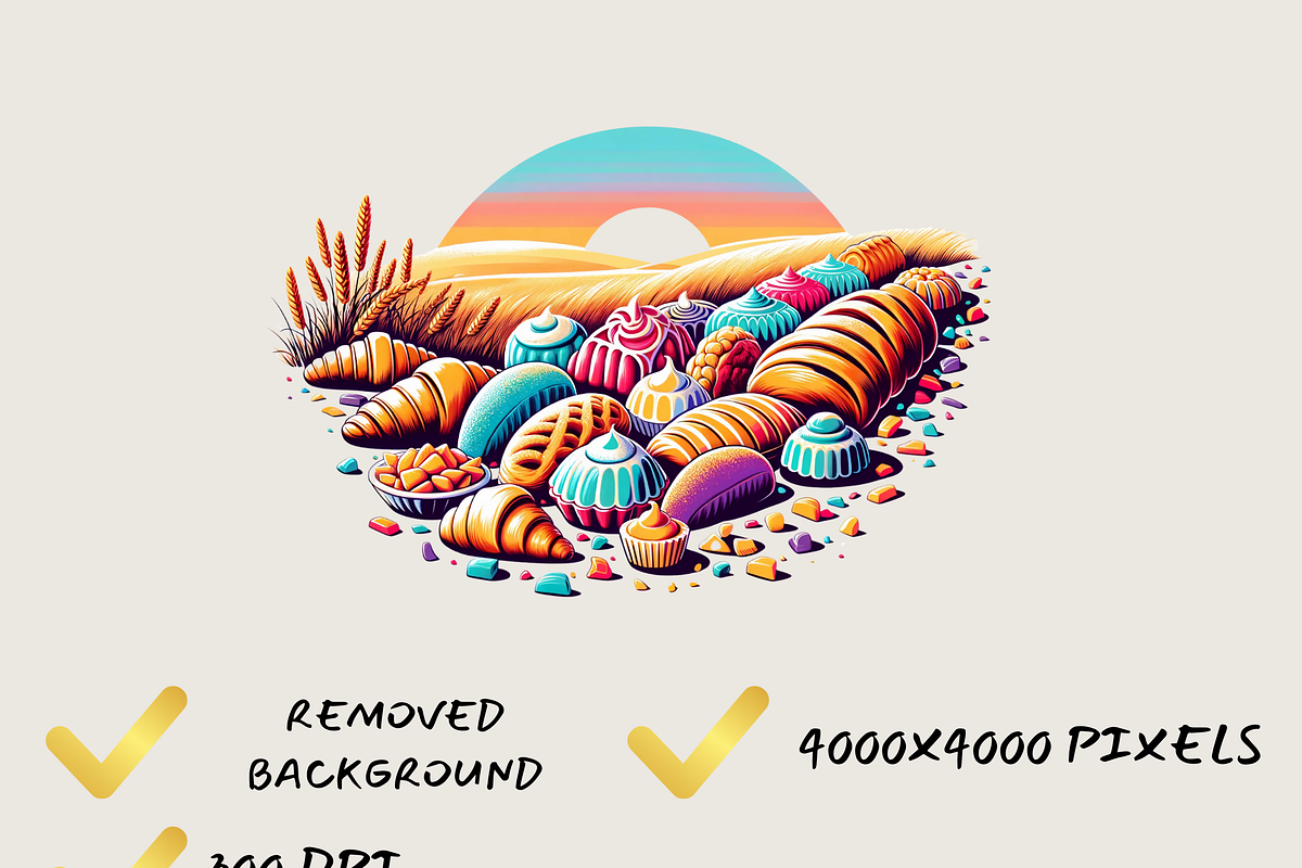 PAN DULCE CLIPART PACK, an Object Graphic by Daring Digies (Photo 4 of 7)