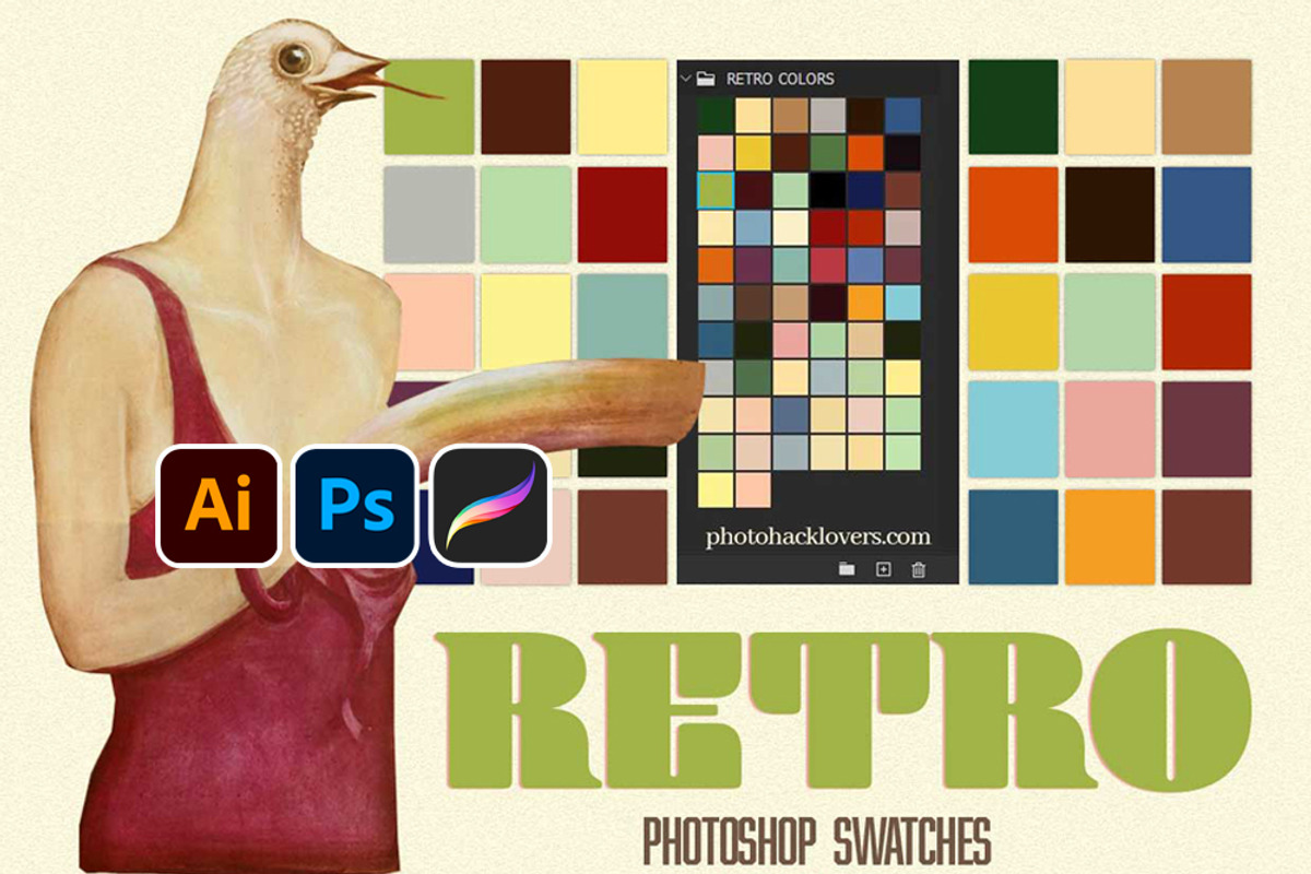 Retro Color Palettes, a Palette Add-On by Photohacklovers (Photo 1 of 5)