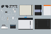 Flat Hero Header Creation Kit, an Object Graphic by Medialoot (Thumbnail 4 of 5)