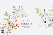 FLORAL WINTER BOX Watercolor Bundle, a Seasonal Illustration by Muse Artist (Thumbnail 36 of 95)
