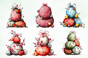 Whimsical Easter Eggs Png Clipart, an Illustration by Creative Art (Thumbnail 4 of 8)