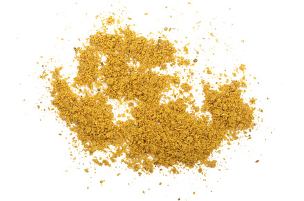 Curry powder isolated on white background top view containing curry, curcuma, a Food & Drink Photo by NataPhoto