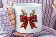 Reindeer Bow PNG, Christmas Bow Png, an Illustration by Dream Creation (Thumbnail 5 of 5)