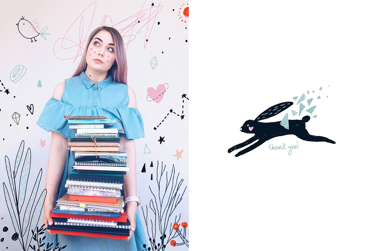 Black Rabbit | Patterns, a Pattern Graphic by Daria Miazhevich (Photo 7 of 7)