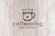 Coffee King Logo Template, a Branding & Logo Template by vectorwithin (Thumbnail 1 of 3)
