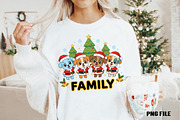 Dog Family Christmas PNG, an Illustration by DreamCafeArt (Thumbnail 3 of 4)