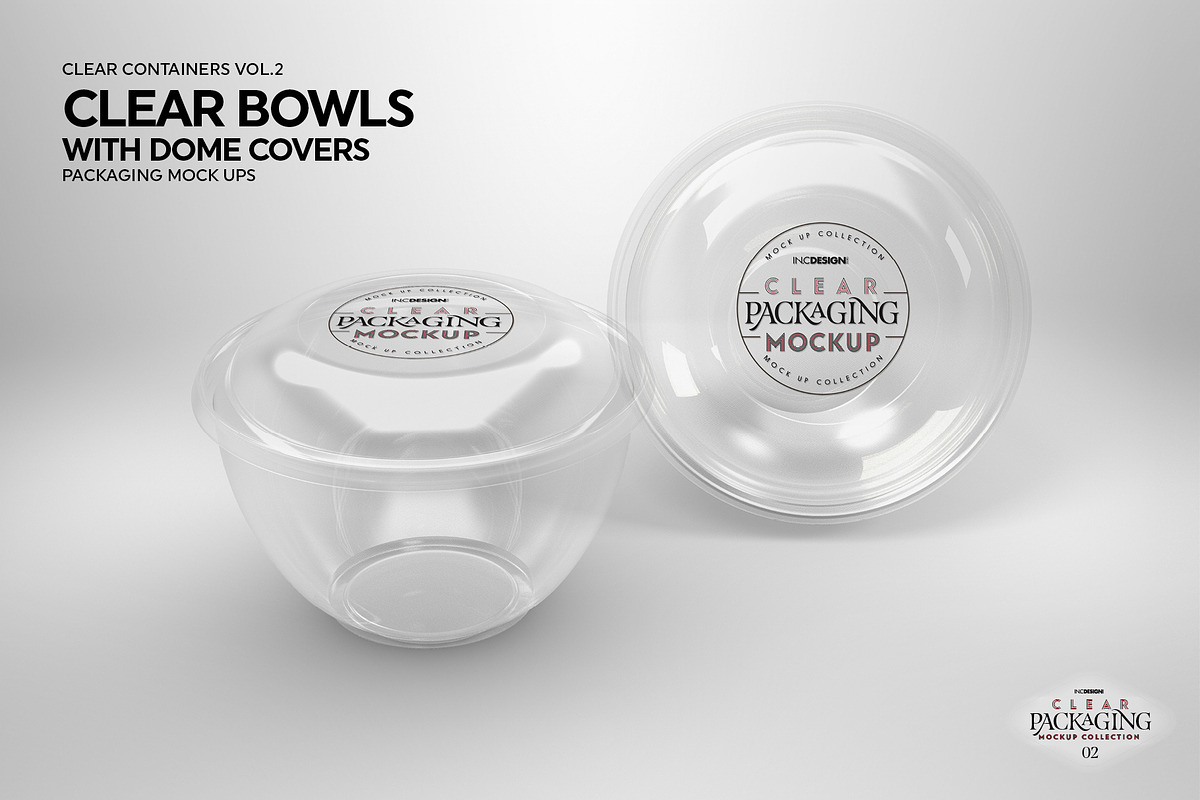 02 Clear Container Packaging MockUps, a Cups & Container Mockup by INCDesign (Photo 10 of 22)