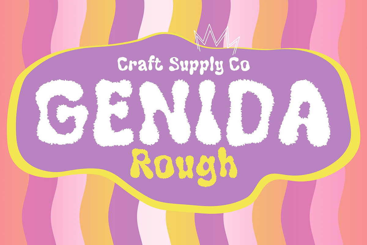Genida Rough, a Sans Serif Font by Craft Supply Co. (Photo 1 of 8)