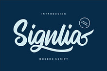 Signlia | Modern Script Font