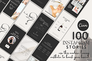 Skincare Instagram Templates Black, a Social Media Template by Faytemplates (Thumbnail 3 of 7)