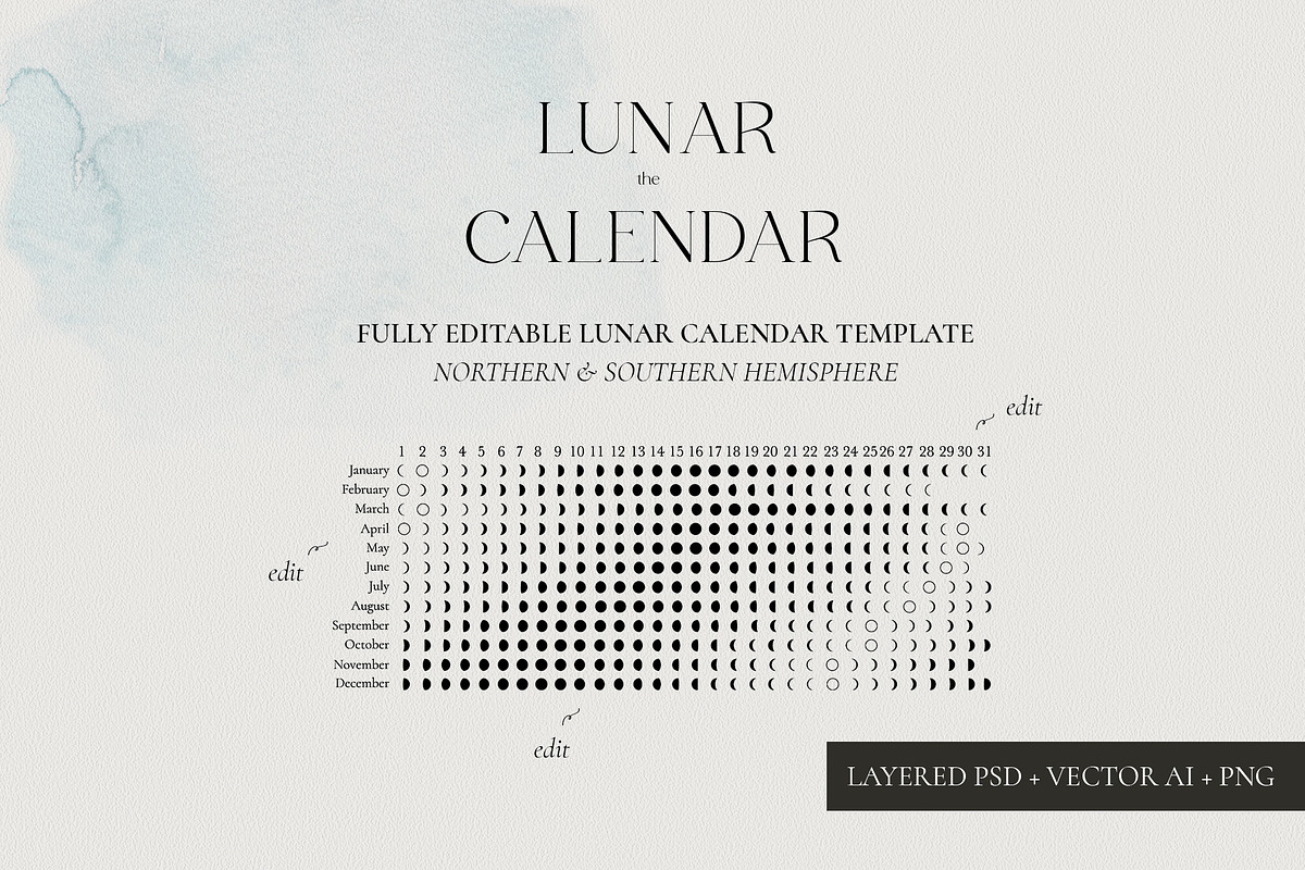 2023 LUNAR CALENDAR Ethereal Edition, a Decorative Illustration by Lana Elanor (Photo 9 of 17)