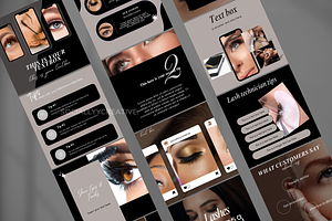 Lash Technician Instagram Templates