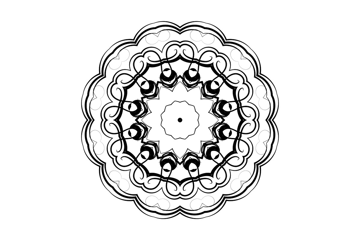 Decorative Mandala Digital Art Pack, a Decorative Illustration by NJ Himel (Photo 82 of 101)