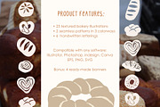 Bakery illustrations & patterns, a Food Illustration by Alenkakarabanova (Thumbnail 3 of 12)