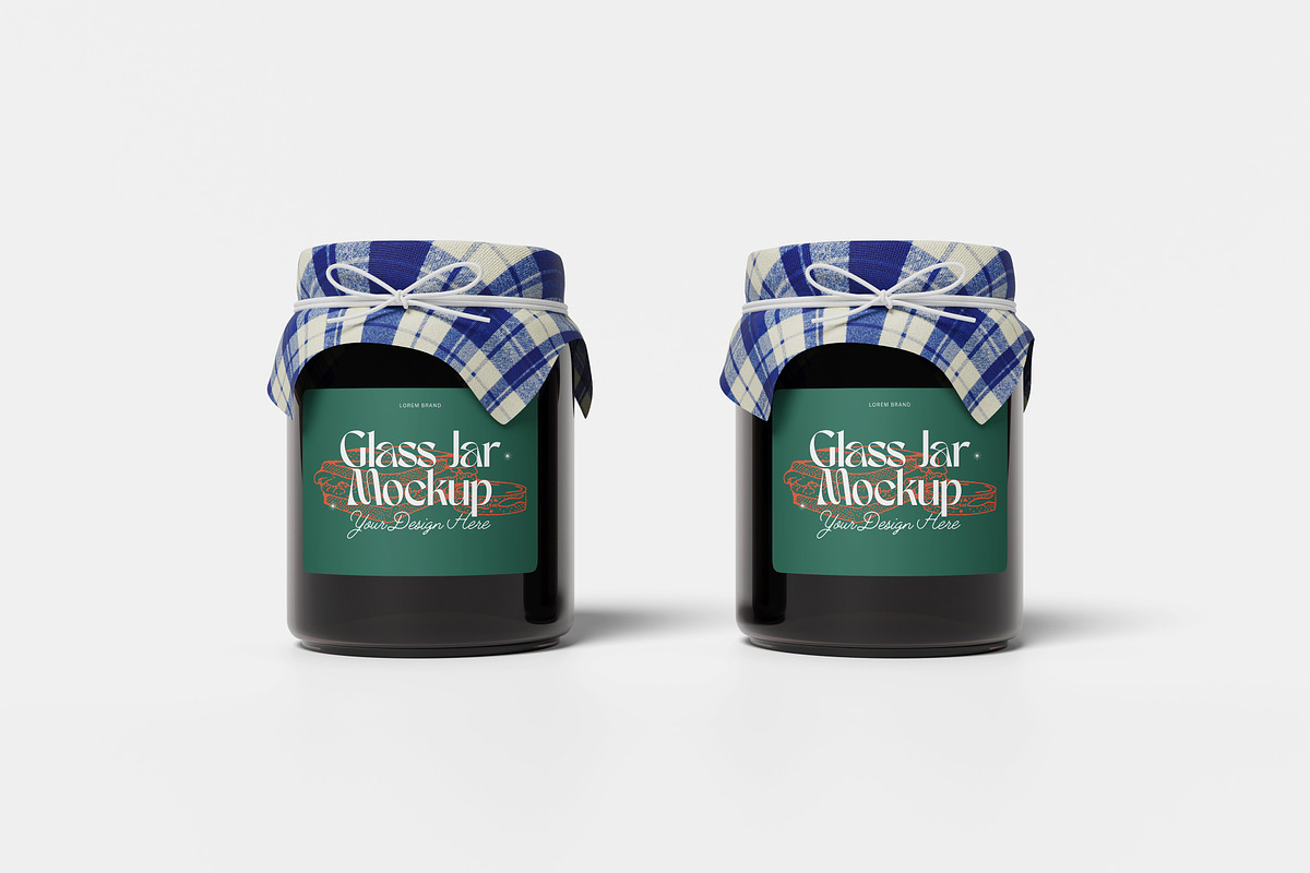 Glass Jar Mockup, a Packaging Mockup by Hazzpro_Std (Photo 3 of 5)