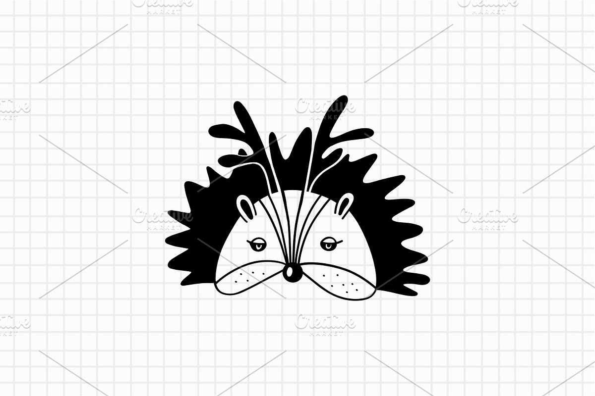 Christmas Mask Hand Drawn Set, an Animal Illustration by Art's and patterns (Photo 6 of 11)