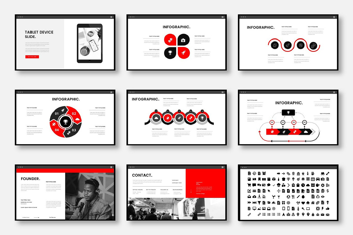 Benzo – Business PowerPoint Template, a Presentation Template by Dens Creative Studio (Photo 5 of 6)