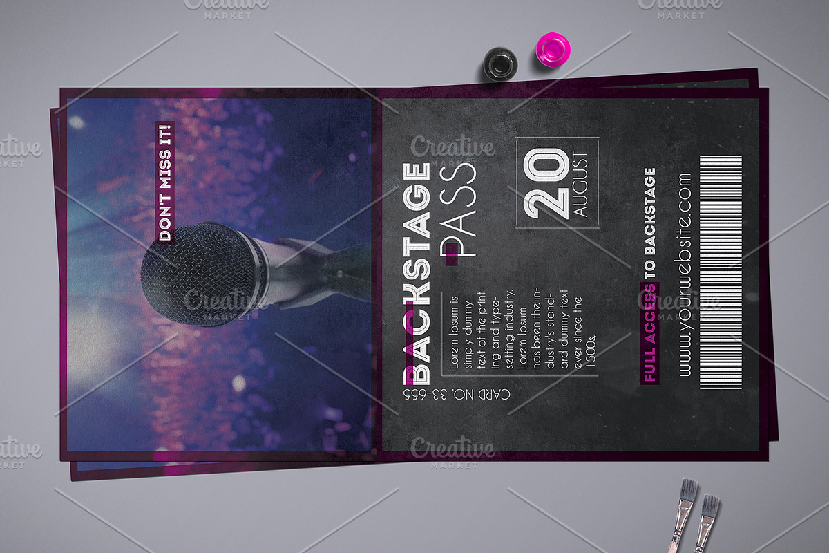 Multipurpose Backstage Pass, a Card Template by Tzochko (Photo 5 of 5)