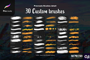 Procreate Brushes set : Painting, a Brush Add-On by Artmeesri (Thumbnail 2 of 6)