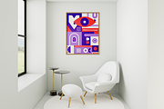 Abstract Bauhaus geometric pattern, a Decorative Illustration by Ninos Mandala (Thumbnail 2 of 5)