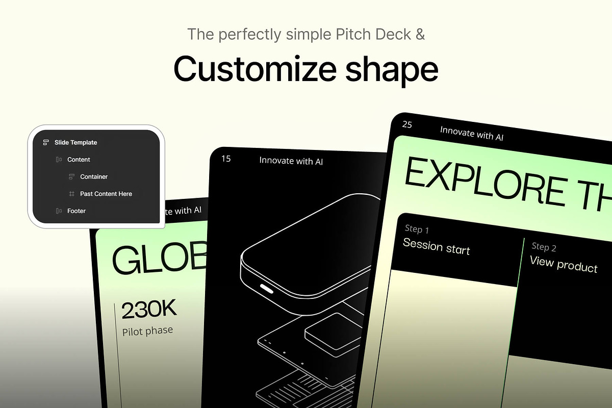 Pitch Deck System: Figma Templates, a Presentation Template by VladTyzun (Photo 8 of 11)