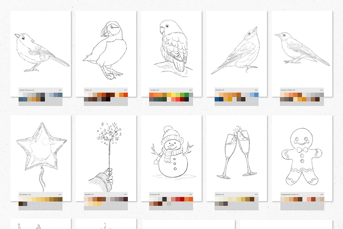 Digital Sketches & Color Palettes, a Palette Add-On by Julia Dreams (Photo 5 of 7)