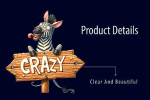 Watercolor Crazy Funny Zebra PNG