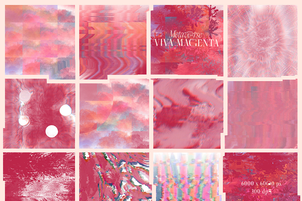 Viva Magenta Textured Collection, a Texture Graphic by Julia Dreams (Photo 4 of 10)