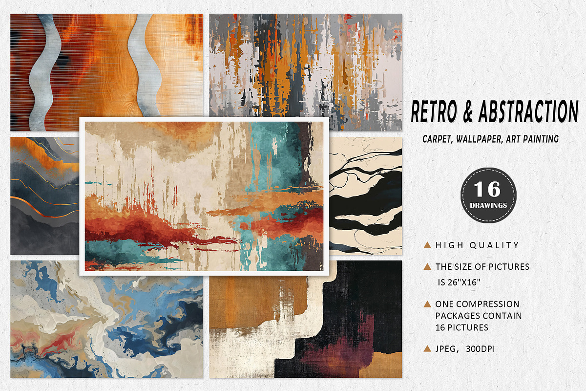 Abstract retro carpet, a Pattern Graphic by DamonYang's shop (Photo 2 of 6)