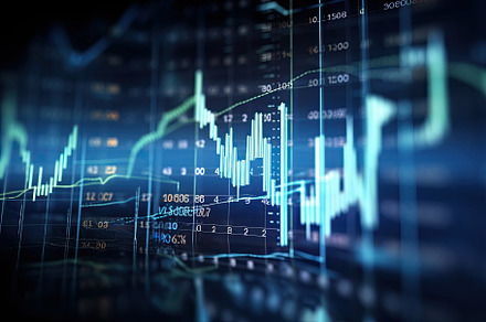 financial graph on abstract screen a, a Photo by Iftikhar Alam