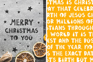 Decorative Funny Christmas Font!