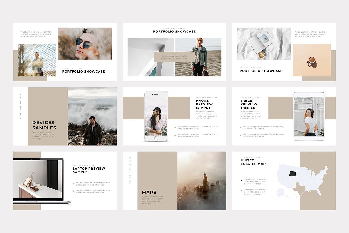 Boneti Minimalist PowerPoint, a Presentation Template by slidequest (Photo 5 of 18)