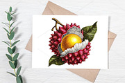 Whimsical Summer Fruits Clipart PNG, an Illustration by Canvas Craft (Thumbnail 5 of 7)